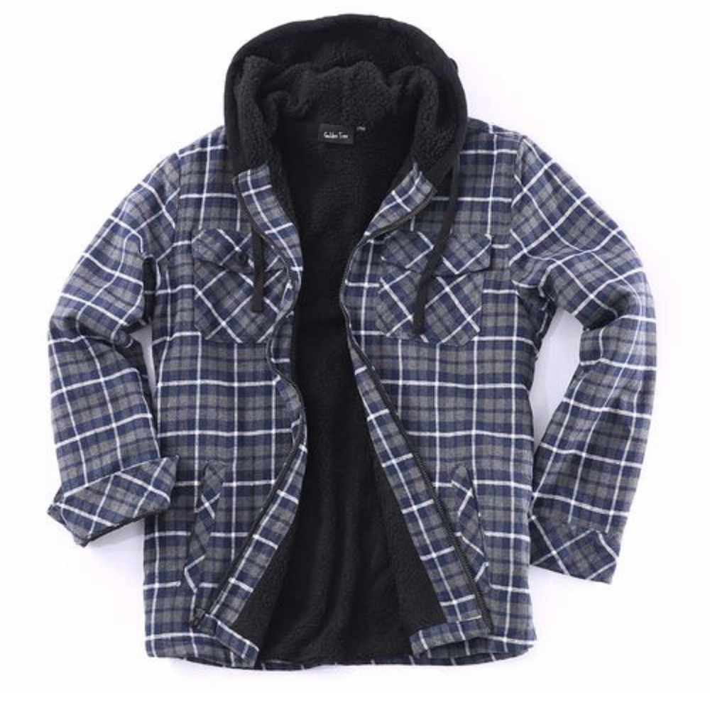 - - Flannel fleece lined hoodie size XXL side pockets